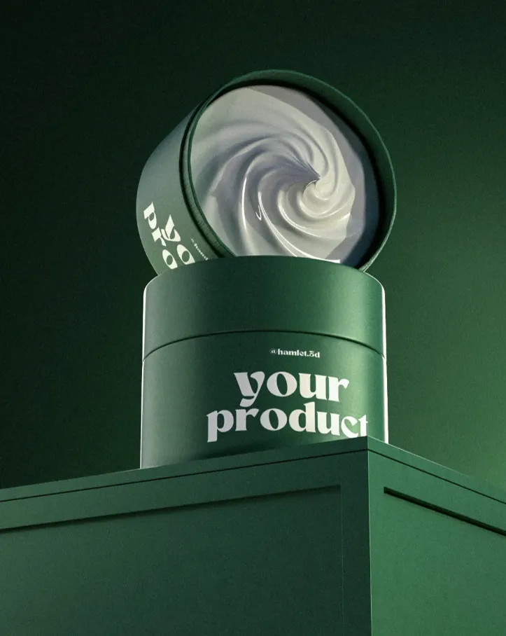 Skin Care Branding & Packaging, 3D render